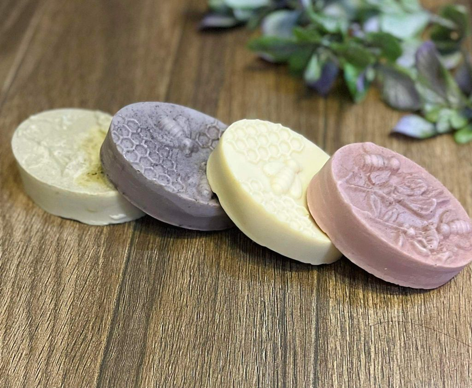 Pack Of 4 Organic Soaps 
1. Multani Mitti With Honey Goatmilk Soap 
2. Coffee With Honey Goatmilk Soap 
3. Milk And Honey Goatmilk Soap 
4. Pink Clay With Honey Goatmilk Soap