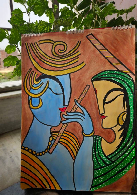 Radha Krishna Painting